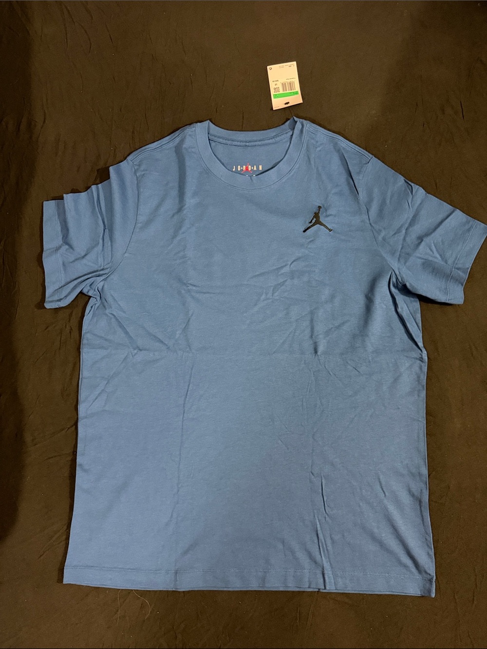 Jordan Short Sleeve Crewneck T-Shirt - Blue with Black Jumpman
